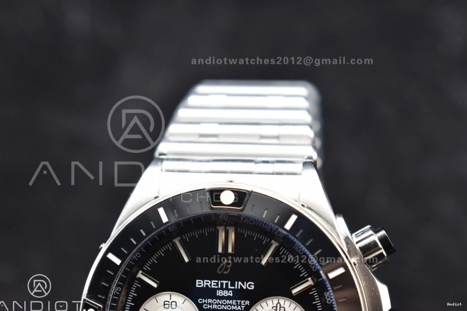 SS SS Edition 44mm Chronomat A7750 on Black 1:1 BLSF Dial B01 Best Bracelet 1112